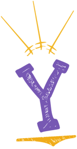 YEL Fencing Club logo. A 